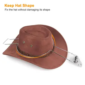 Cowboy Car & SUV Cowboy Hat Rack, Silver Spring Steel-Plated Hat Holder Storage Organizer, Car Trunk Organizer with Sun Protection to Prevent Discoloration, Easy Installation, Car Hanger, Cars Accessories