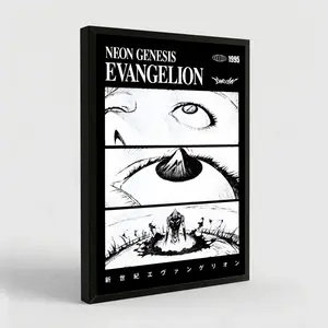 Neon Genesis Evangelion 2D Poster - Iconic 90s Mecha Scene Artistic Print, Waterproof Modern Home Supplies, Minimalist Home Wall Decoration