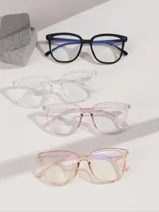 Unisex High-Quality Casual Square Frame Glasses, Anti-Blue Light PC Lens, Lightweight & Durable, Perfect for Work & Daily Wear, Square Frame Eyeglasses, Square Frame Eyewear
