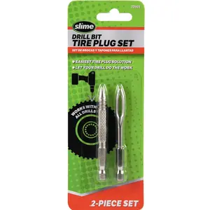 Tire Repair Plug Kit Tools - Drillbit Attachments - Heavy Duty Steel, Not Plastic