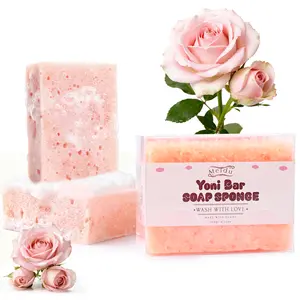 MEIDU Yoni Bar Soap Sponge - Natural Feminine Care for pH Balance, Odor Control & Hydration, Organic Herbal Ingredients, Gentle & Effective for Daily Intimate Hygiene, Mild Sensitive