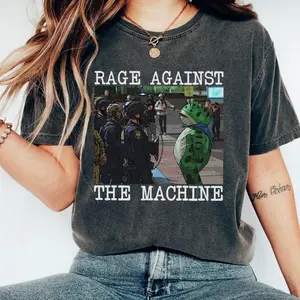 Portland Frog Protest Shirt, rage against the machine Shirt, Hands Off Portland shirt, ICE out of Portland