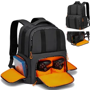 Xbox Series X/S Console Storage Backpack Wear-Resistant Shockproof Gaming Bag for Controller Headset Large Capacity Gaming Accessories Bag