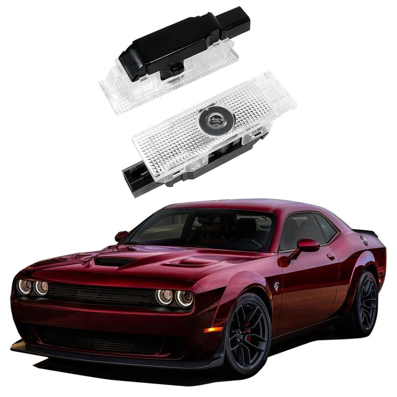 2Pcs Scatpack Car Logo Welcome  Projectors Programmable LED Sign for Car Business car door light for car accessories(Scatpack)