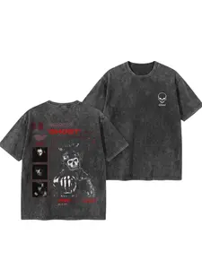 Superstyle Acid wash hoodie Simon "Ghost" Riley Skull Mask Warrior COD: Modern Warfare II Edition Long Sleeve Cotton Unisex Vintage Gym fit man retro fashion