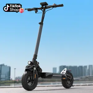 【New Year, New Me】W-9 Adult electric scooter, high power, 1000W, 54.6V14 ampere-hour battery, 28 miles range, 28 MPH Top Speed, 10-inch Off road Pneumatic Tire, with front and rear shock absorption, suitable for teenagers' commuting Folding Escooter