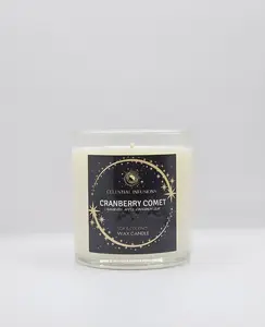 Cranberry Comet Scented Candle (8oz)-Home Decor