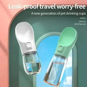 Foldable Leak-Proof Pet Outdoor Water Bottle, Portable Food Grade PP Material, Dual Opening, Camping Essential, Cat Dog Compatible