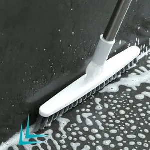 Long Handle Hard Bristle Floor Brush, Bathroom Cleaning Tool, Tile Gap Cleaner, Home Use, Effective at Removing Stains and Dirt