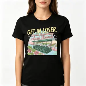 Exclusive Cotton T Shirt Featuring Whimsical Magical Theme Playful Land Graphic Design Perfect for Retro Style Theme Park Travel Oversized Family Vacation Gift