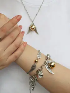 Harry Potter Accessories Set 3 Piece Vintage Jewelry Set, Elegant Thief Necklace Bracelet Ring, Perfect Valentine's Day and Birthday Gift