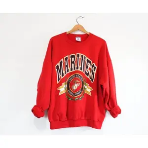 Vintage 90s USMC United States Marine Corps Sweatshirt, Marine Corps SHirt, Marine Corps Hoodie, USMC Shirt, Marine Corps Fan SHirt