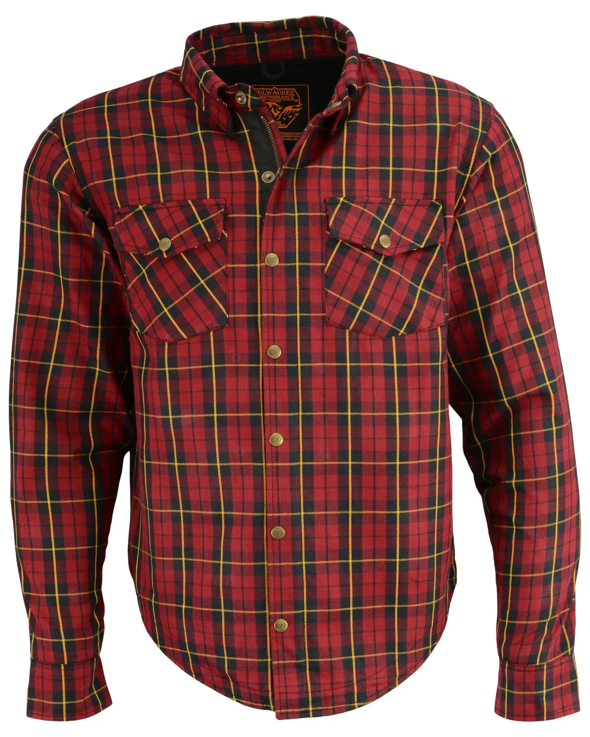 Milwaukee Leather Men's Performance Men'S Aramid Reinforced Checkered Flannel - 4Xl
