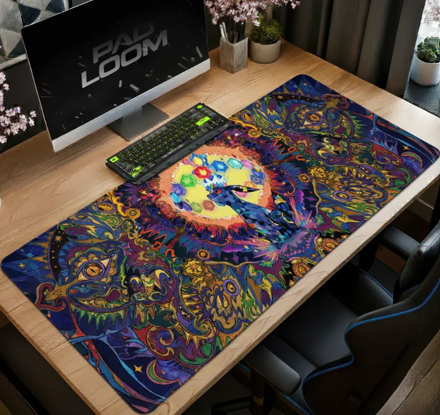 Umbreon Cosmic Mandala Mouse Pad - Desk Mat