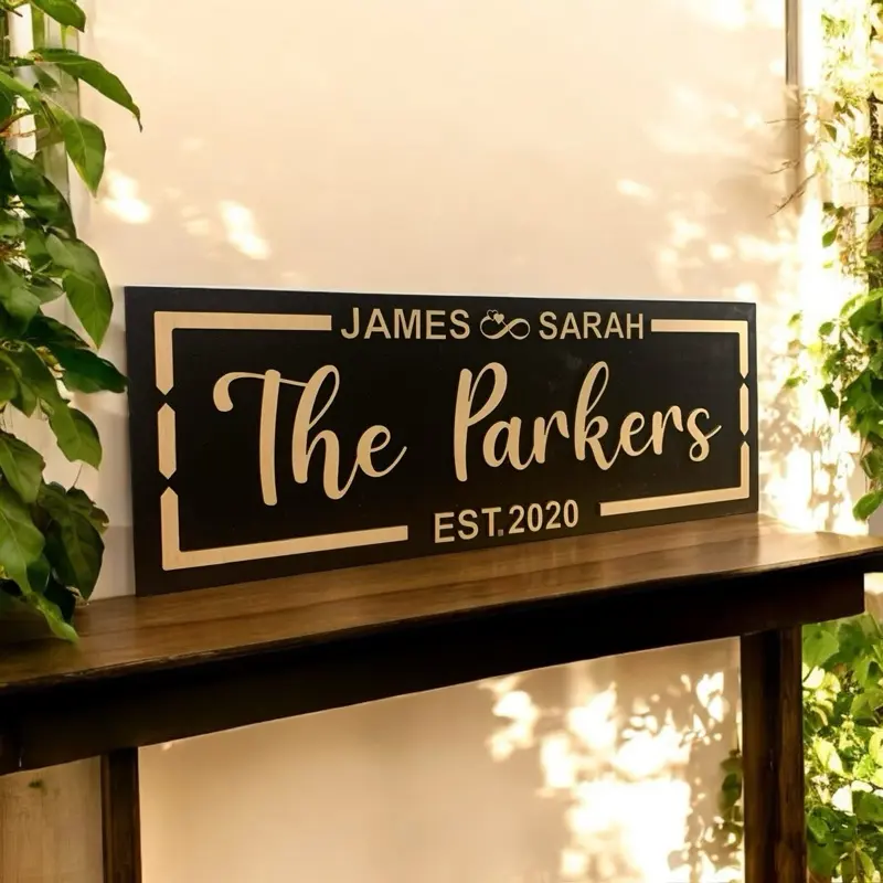 Custom Family Wood Sign with Established Year, Custom Couple Sign Gift, Personalized Family Name Sign, Last Name Sign, Wedding Gift, Home Wall Decor, Anniversary Gift, Father’s day Gift, Family Gift, Outdoor Sign, Engagement Gift, Established Sign tiktoks