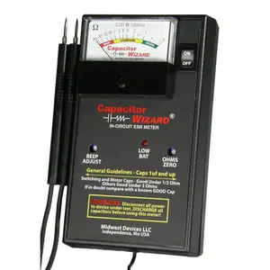 Midwest Devices, Capacitor Wizard Analog ESR Tester with Overstress Protection Module