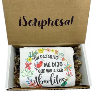 Pregnancy Announcement box in Spanish Pregnancy Announcement box in Spanish