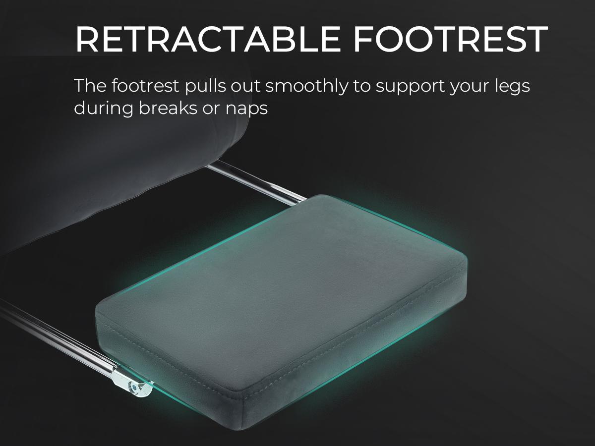 Dowinx Big and Tall Gaming Chair, Suede Fabric Game Chair with Pocket Spring Cushion, High Back Gamer Chair Ergonomic with Footrest for Adults Office, 440LBS