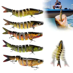 2026 New Bionic Fish Easy Catch Hooks Magic Noisy Wiggling and Vibrating Actions for More Bites Lifelike Fishing Lures for Bass Trout Walleye Crappie Strongest Dyneema Fiber Jointed Swimbaits