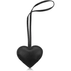 Household daily necessities Heart Bag Charms Keychain for Women, Cute Key Chain Charm Accessories, Leather Bag Charm, Cute Heart Keychains for Tote Purse Backpack Handbags Car Keys (Black)