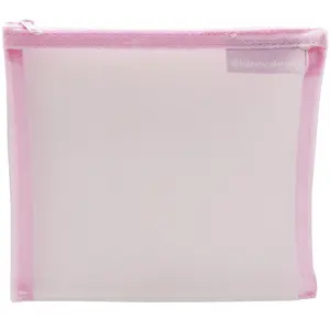 Estuche de Malla para Maquillaje Pequeño Rosa Totemica - Venta al por Mayor 15 Unidades (TOTMEP)