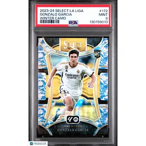 2023-24 Panini Select La Liga Gonzalo Garcia #172 Winter Camo PSA 9 /99