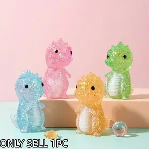 Creative Shiny Dinosaur Stress Relief Toy, Soft Sensory Fidget Toy for Kids and Adults, Perfect Gift for Birthdays and Holidays