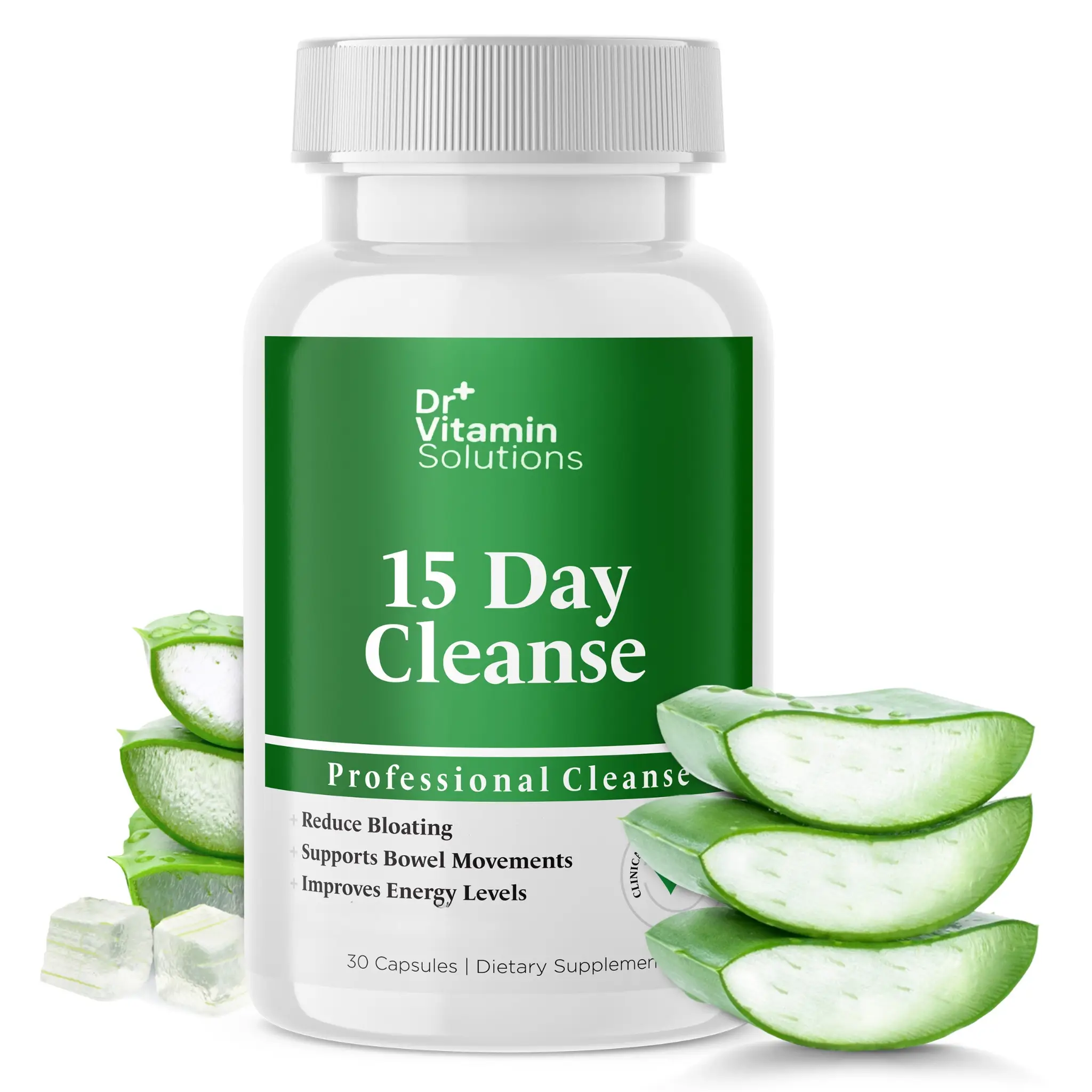 Dr Vitamin Solution 15 Day Gut Cleanse Detox 30 Capsules with Probiotics Herbs &...