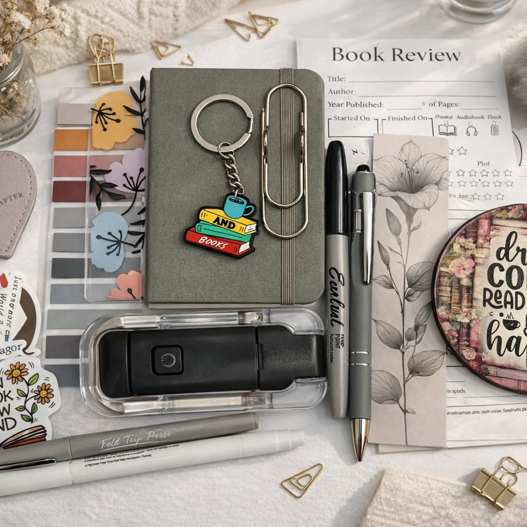 Bookish Mystery Box for Readers, 20-Item or 30-Item Surprise Bundle
