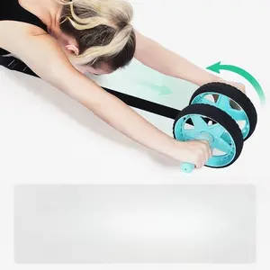 Multifunctional Ab Roller Wheel with Pull Rope, Silent Abdominal Muscle Trainer, Home Indoor Workout Equipment, Fitness Gear