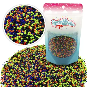 The Nightmare Mix - Halloween Sprinkles - Orange, Purple, Green & Black Nonpareils for Cakes, Cupcakes, and Treats