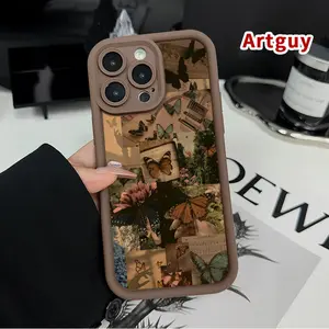 Case for iPhone Air 17 16 Pro Max 15 Plus 16E 14 13 12 11 XS XR Butterfly Reverie Advanced fashion gift Pocket-Friendly Shockproof Silicone Protective Softcase