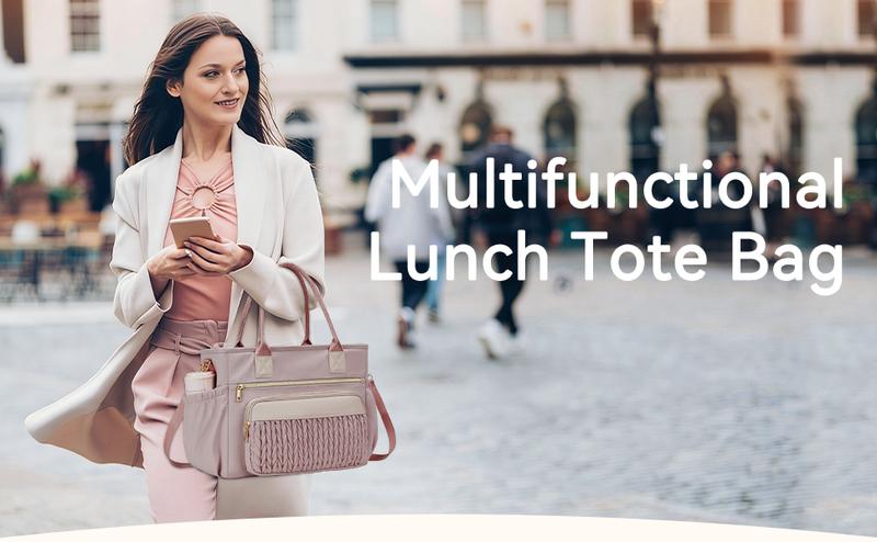 HSHRISH Insulated & Leak - Proof Lunch Bag For Women - Ideal for Work, Picnics HSHRISH Insulated & Leak - Proof Lunch Bag For Women - Ideal for Work, Picnics