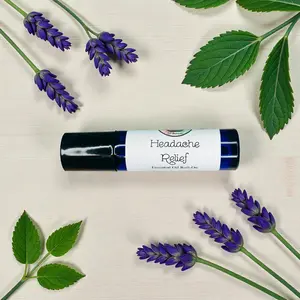 HEADACHE RELIEF ESSENTIAL OIL ROLL-ON-Migraine Pain, Sinus & Tension Headache