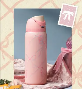 [Inspired By] Owala Sugar Plum Fairy 32oz FreeSip Holiday Tumbler - Perfect Gift Idea, Festive DUPE Version, 32oz Capacity, Easy Sipping, Holiday Theme, Tumbler Collection