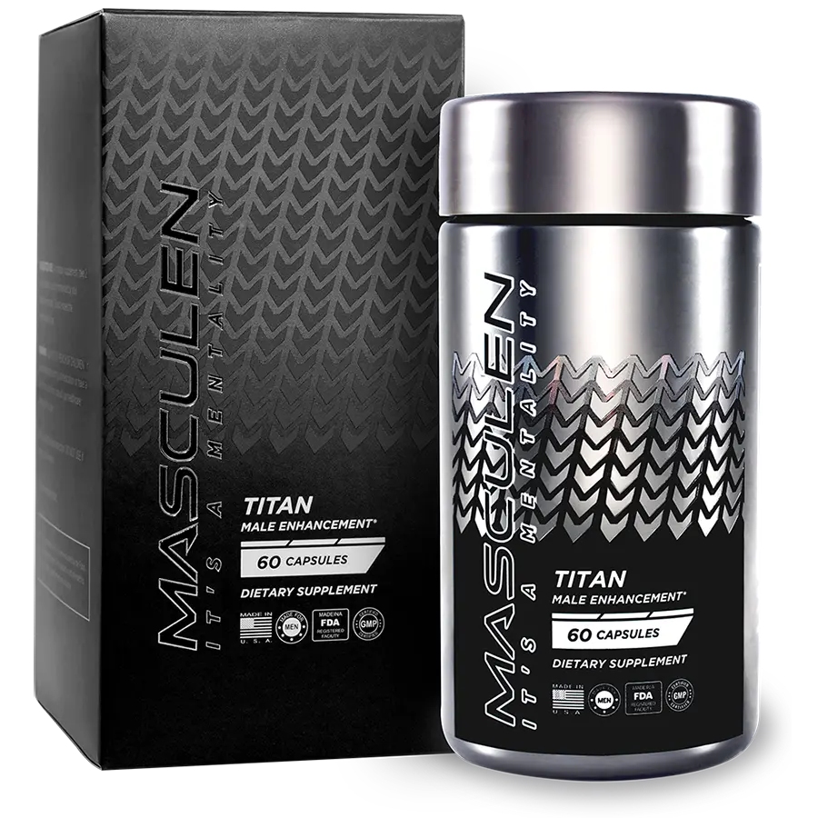 Masculen Titan KSM-66 Ashwagandha Blend - Fitness, Aging Support, and Focus Dietary Supplement - 60 Count organic supplement