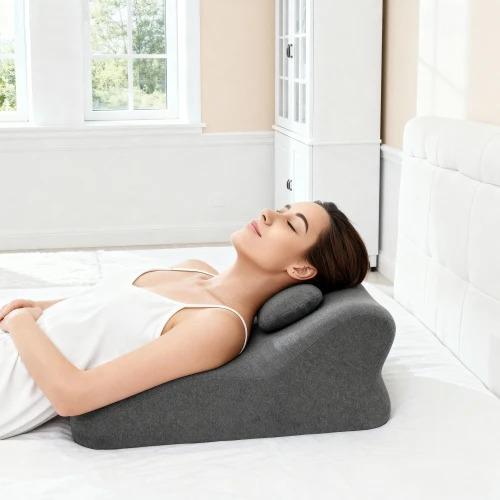 Environment Friendly U-Shape Reading Pillow with Chest Support and Knitted Neck Design for Office Prone Sleeping Eco-Friendly