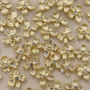 50pcs Nail Art Rhinestones, Alloy Nail Decorations, DIY Nail Accessories, Artificial Gemstone Nail Tips, Beauty Supplies