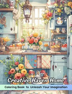 Creative Haven Home Coloring Book: Creative Haven Home Coloring Page, A Journey Through Charming Interiors and Cozy Spaces, Paperback