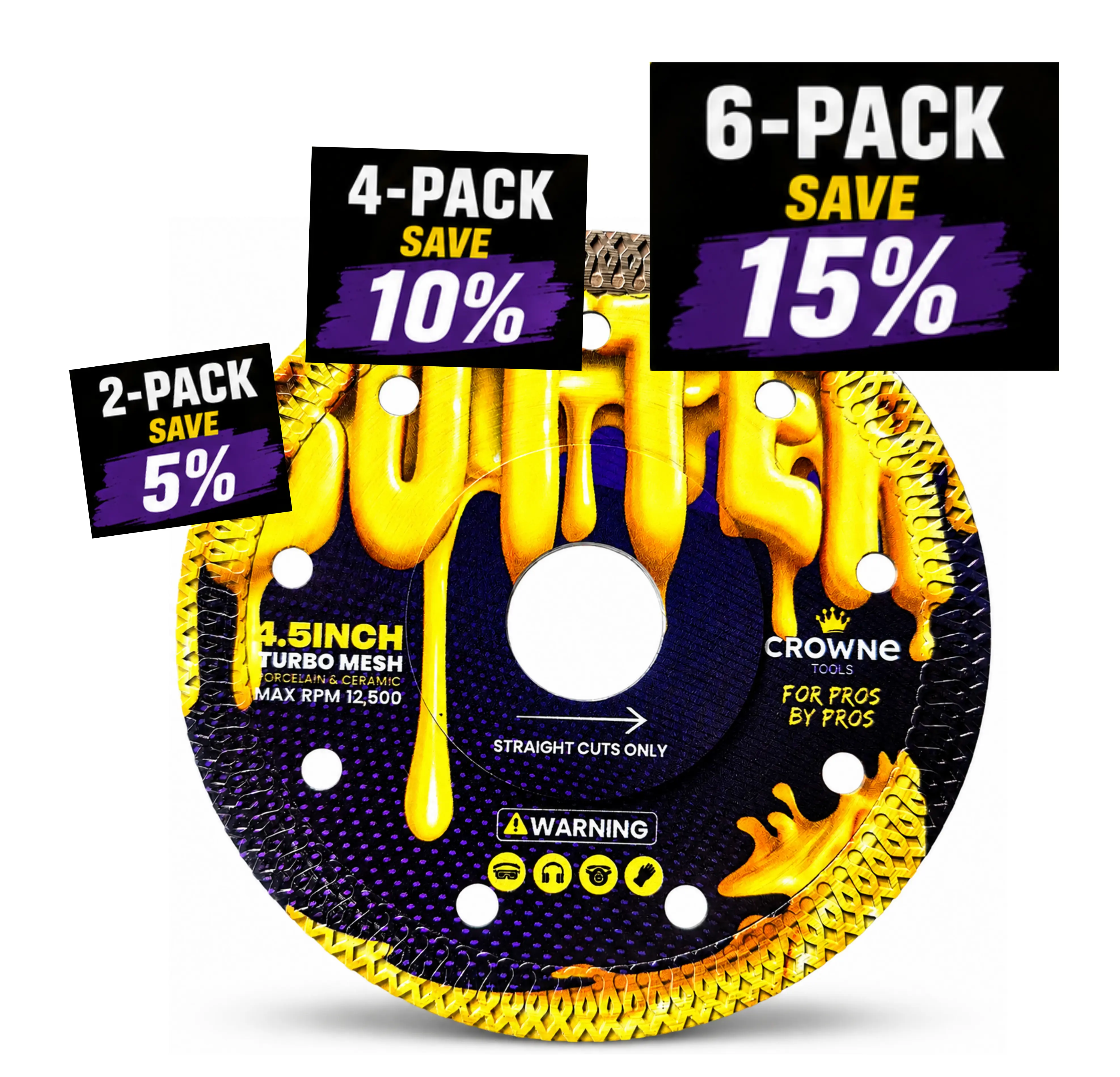Butter Bundle diamond tile blades for cutting ceramic, porcelain and stone