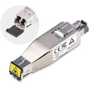 StarTech ST-D01ML55PFIBER Gigabit Fiber to RJ45 Ethernet Converter Dongle with PoE Powered Single Mode Multimode - TAA