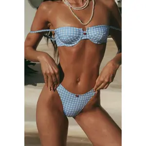 Esme Bottom - Light Blue Gingham