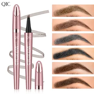 4-Prong Micro-Fork Brow Pen, One Swipe Four Strokes, Covers More Area In Less Time, Fine Tip For Natural Hair-Like Brows, Waterproof & Sweat Resistant, Smudge-Proof Long-Lasting, Ideal For Lazy Mornings And On-The-Go Touch Ups.