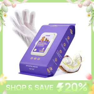 HICC PET Glove Wipes，Freshening Grooming Dog&Cat Disposable 20Pcs pet hair removal tool Satisfied skin care Outdoor No clean Hypoallergenic Facial Disposable No Rinse Grooming Formulated for petwipes Deodorizing sticky hair Paw Natural