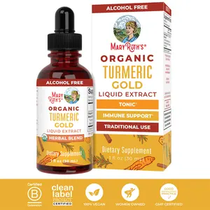 MaryRuth's Organic Turmeric Gold Liquid Drops - Black Pepper - Cassia Cinnamon Bark - Ginger Root - Immune Support - USDA Organic - Non-GMO - Vegan MaryRuth's Organic Turmeric Gold Liquid Drops - Black Pepper - Cassia Cinnamon Bark - Ginger Root - Immune Support - USDA Organic - Non-GMO - Vegan