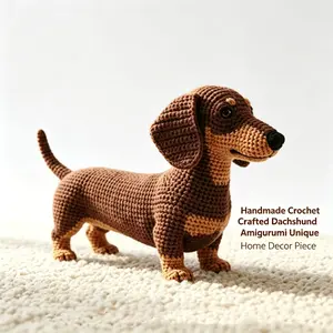 Animal Rubber Dog Braiding Set, Crochet Amigurumi Kit for Beginners, Handmade Crochet for Craft Lovers, DIY Crochet Kit with Pdf Tutorial