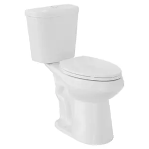 Comfort Height 19" Elongated Dual Flush Toilet Set – Upgraded Power Flush, Top Dual Button, Water-Efficient for Eco-Conscious Homes, Includes Slow-Close PP Seat & Complete Tank – Great for Guest