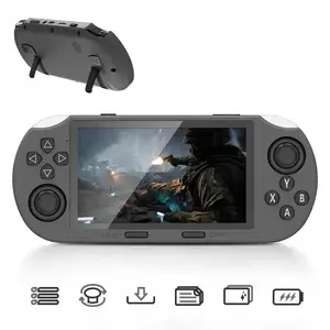 Sf3000 Retro Game Console 64GB, Handheld Video Game Machine, 20000+ Games, 4.5 Inch HD Screen, TV Output, 3D Dual Joystick, Perfect Gift