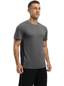 TBMPOY Men's UPF 50+ Sun Protection T Shirt Quick Dry Lightweight Athletic Short Sleeve Running Workout Gym Hiking Fishing Performance Shirt
