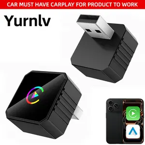 【YURNLV】X Wireless CarPlay Adapter — Compatible with Apple iPhone and Android Devices，2026 Latest Upgraded Version, Exquisite and Compact, Fast Connection, Stronger Stability,Converts Factory Wired CarPlay to Wireless CarPlay